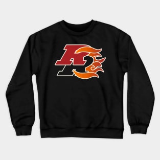 Defunct Ottawa Rough Riders Football Team Flames Crewneck Sweatshirt